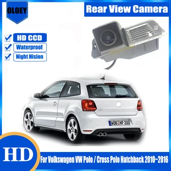 HD камера заднего вида|Для Volkswagen VW Polo/Cross Polo Хэтчбек 2010 ~ 2016 Водонепроницаемая Камера|Резервная Парковочная Камера Заднего Вида